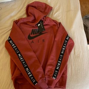 brand new nike air maroon/red hoodie with tags